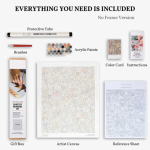 Numo Art Paint by Numbers Kit All Inclusive Kit